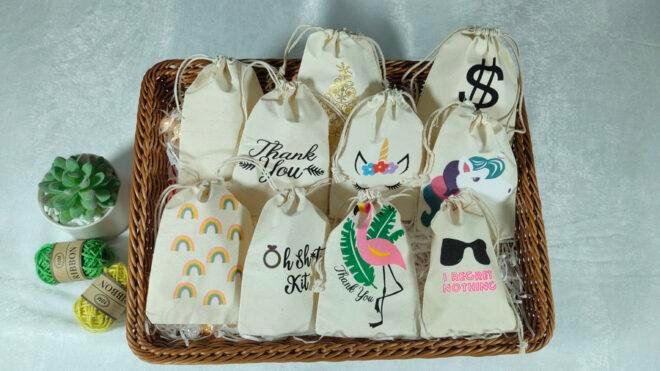 printing Cotton drawstring bag
