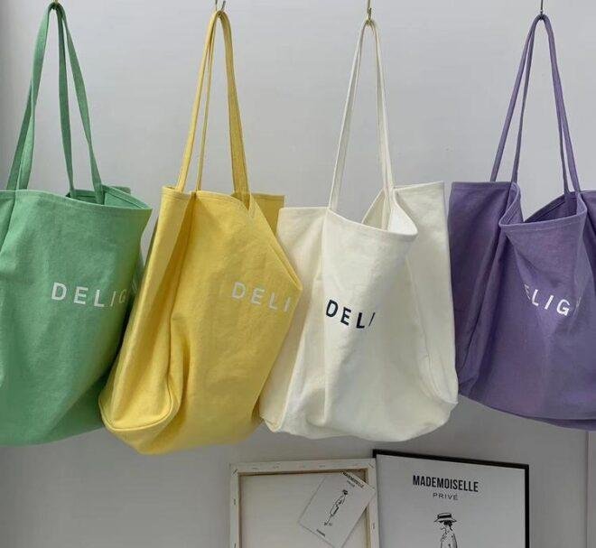 canvas shopping bags