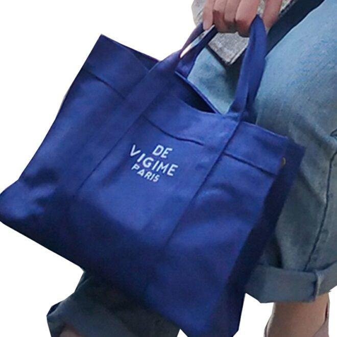 wholesale blue canvas bags