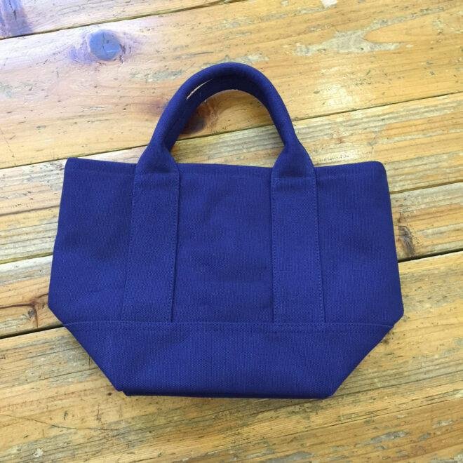mini BLUE canvas tote bags