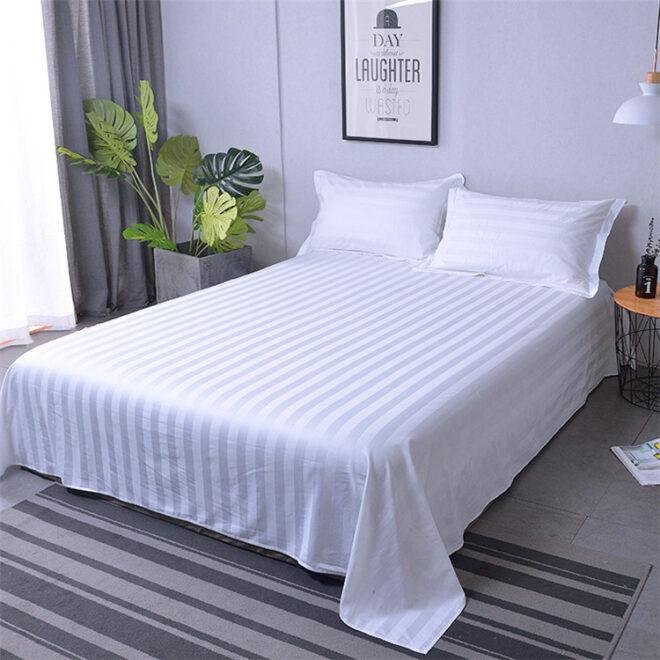 cotton hotel bed sheet