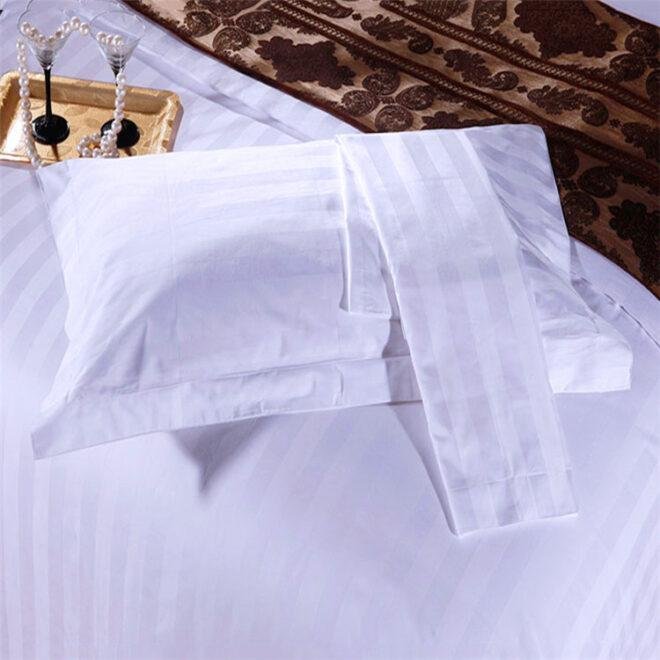 cotton hotel pillowcase