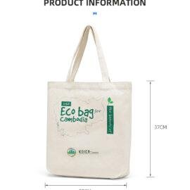 Eco Friendly Custom Tote Bag Logo Printing Canvass Tote Bag Cotton
