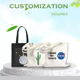 The best Price High Quality Custom Canvas 100% Cotton Tote Bag With Beautiful Designs