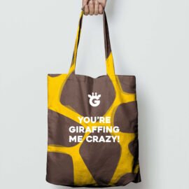 Customized High Quality Reusable Organic Cotton Canvas Calico Shopping Bag