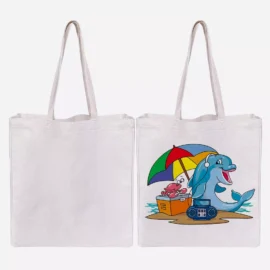 Wholesale 38*48cm Reusable Linen Grocery Tote Bags Printed High Quality Sublimation Blank foldable tote bag